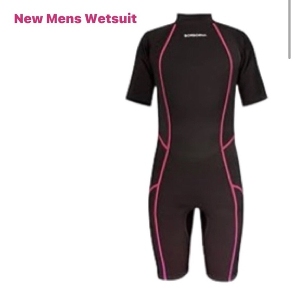 BorBorna Shorty Wetsuit Men 3mm Neoprene One-Piece Diving Back Zip Short XL NWOT - Picture 5 of 7